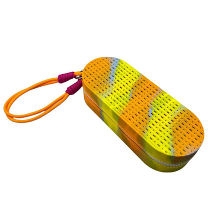 Breathable Silicone Goggles Case - Yellow/Orange
