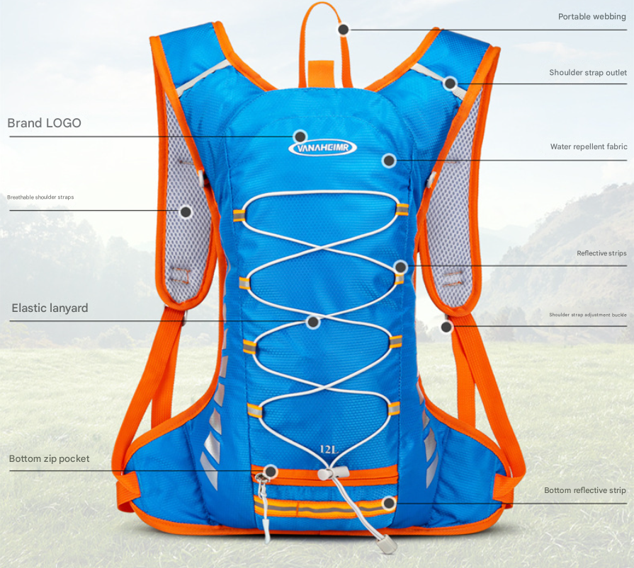 Breathable Sports Daypack - Blue