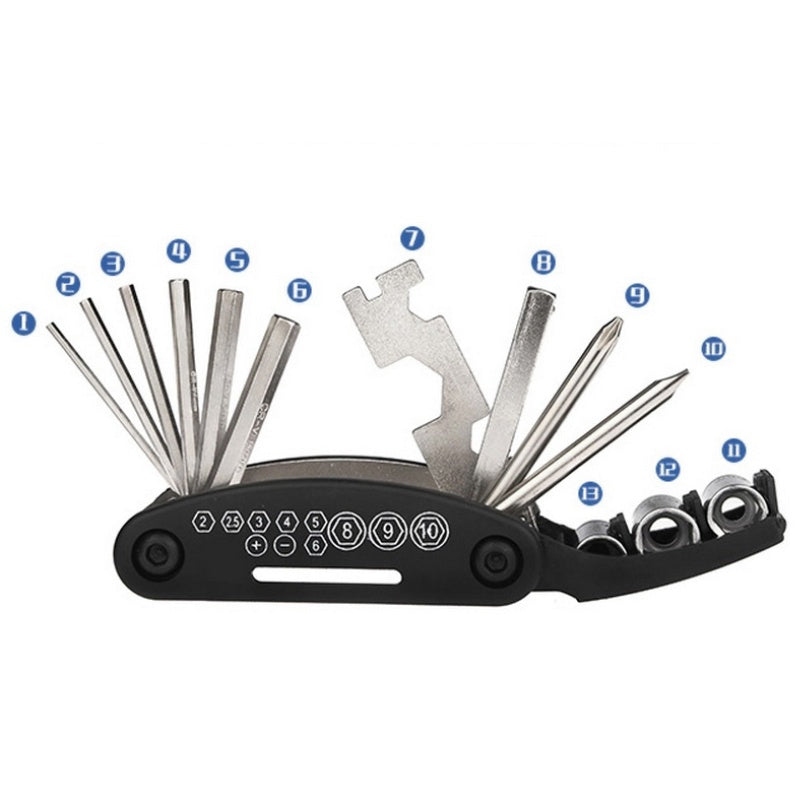 16-in-1 Bicycle Repair Tool Kit