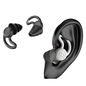 2-Pairs Silicone Ear Plugs - Black