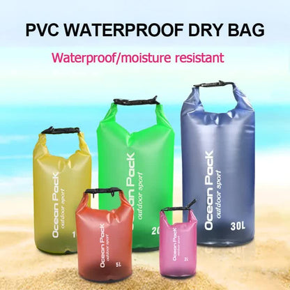 Waterproof Dry Bag + Bonus Phone Pouch - Bright Green 10L