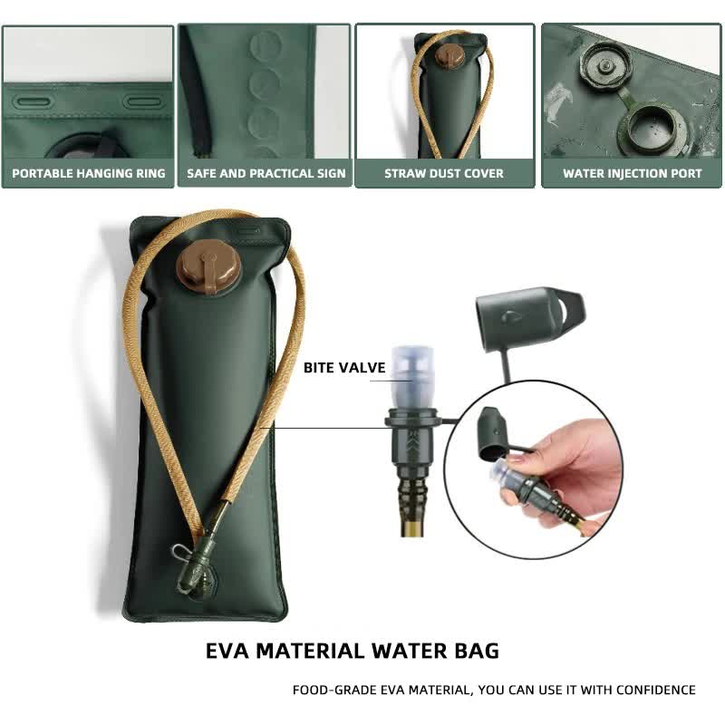 2.5L Hydration Bladder - Green