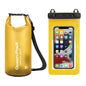 Waterproof Dry Bag + Bonus Phone Pouch - Yellow 5L
