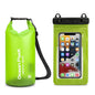Waterproof Dry Bag + Bonus Phone Pouch - Light Green 5L