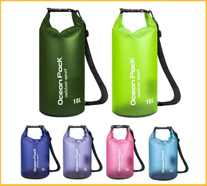 Waterproof Dry Bag + Bonus Phone Pouch - Pink 20L