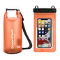 Waterproof Dry Bag + Bonus Phone Pouch - Orange 20L
