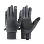 Mens Winter Thermal Cycling Gloves (Grey Extra Large)