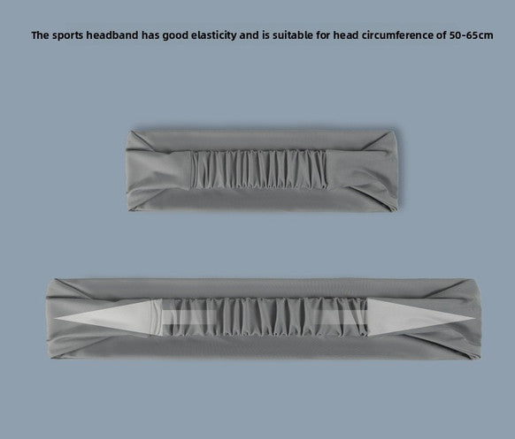 Pair of Moisture Wicking Headbands - Black & Purple