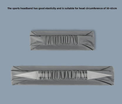 Pair of Moisture Wicking Headbands - Black & Purple