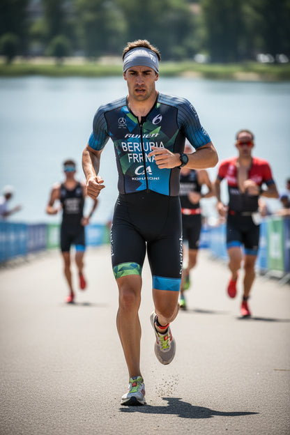 Pair of Moisture Wicking Headbands - Black & Blue