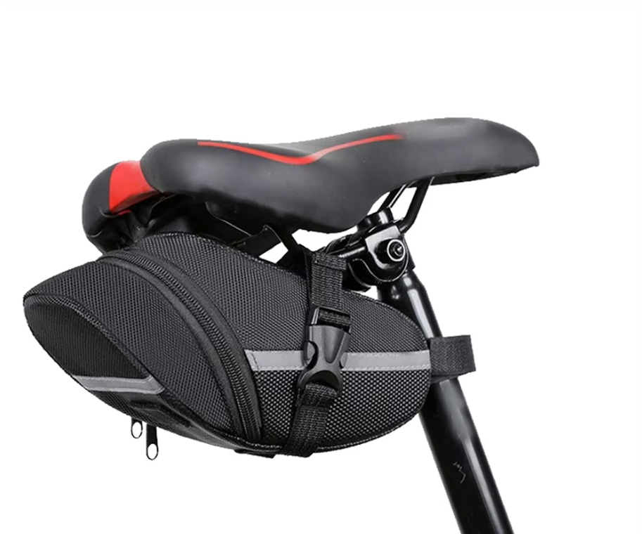 Reflective Wedge Saddle Pack - Black