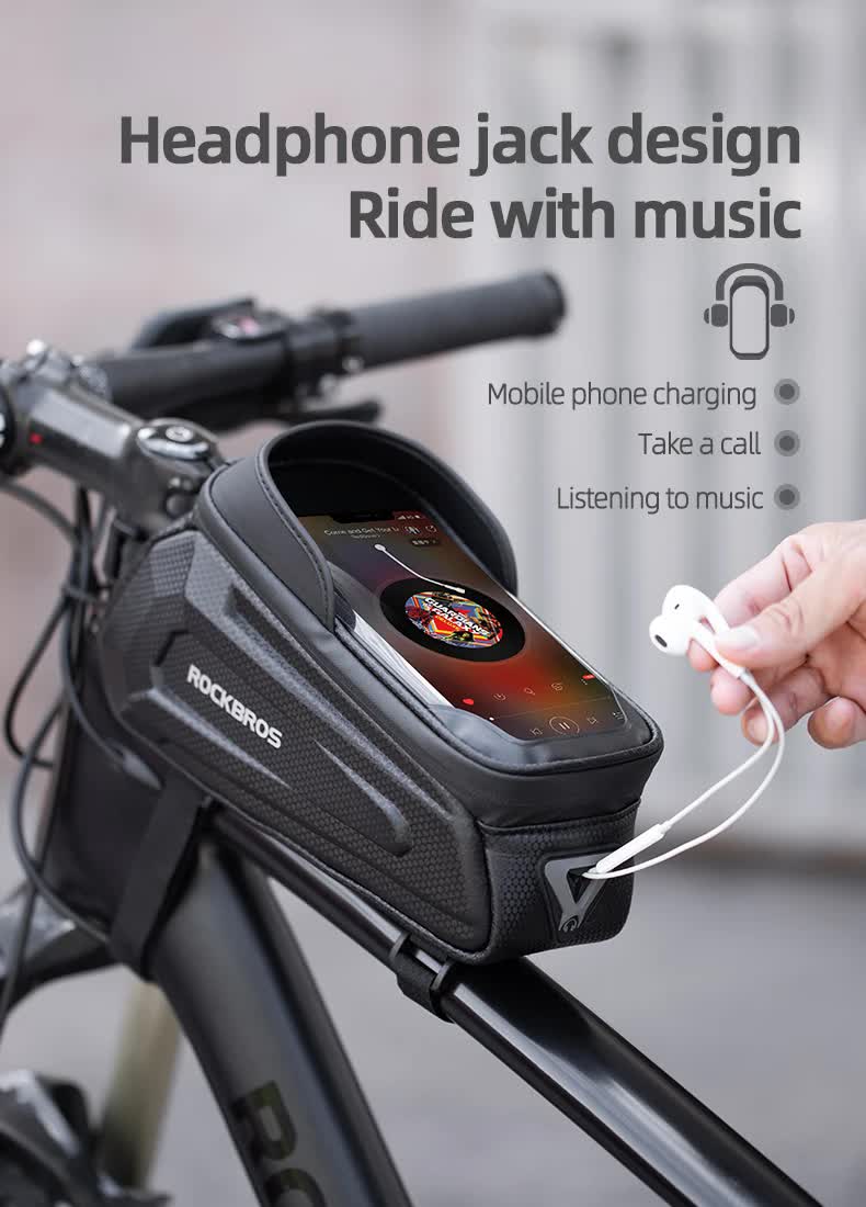 Hard Shell Top Tube Bento - Black