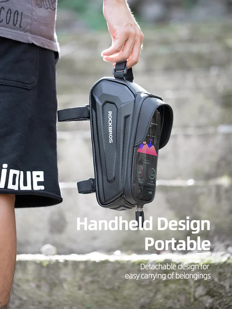 Hard Shell Top Tube Bento - Black