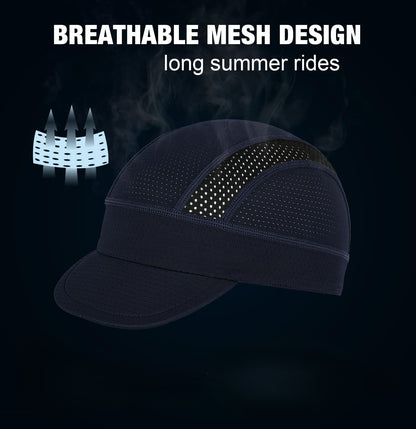 Under Helmet Mesh Cycling Cap - Black
