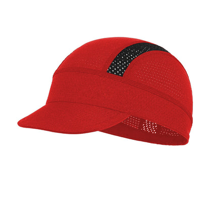 Under Helmet Mesh Cycling Cap - Red