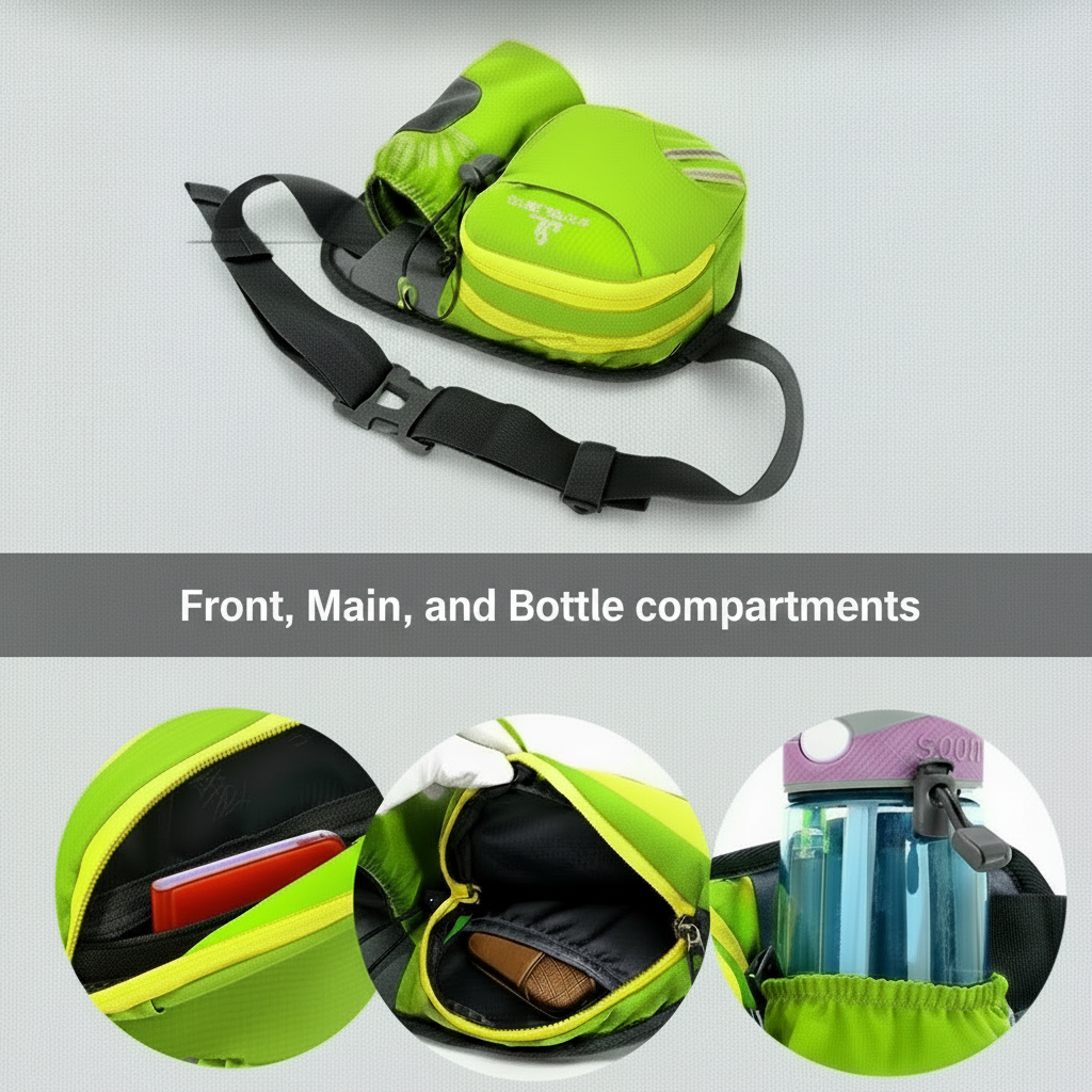 Lightweight Long Run Bottle Belt - Yellow