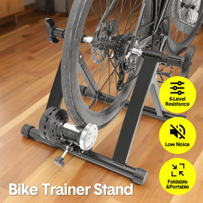 Indoor Bike Trainer with Noise Reduction